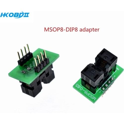 HKOBDII MSOP8 TO DIP8 Adapter MCU Test IC socket programmer socket MSOP TO DIP CONVERTER MCU test chip IC FOR 0.65MM PITCH