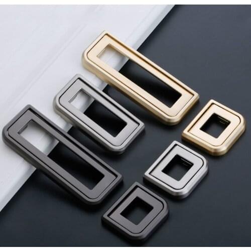 JD Drawer Shoe Door Handle Furniture Pearl Modern Black Cabinet Zinc Alloy 96mm Kitchen Concealed