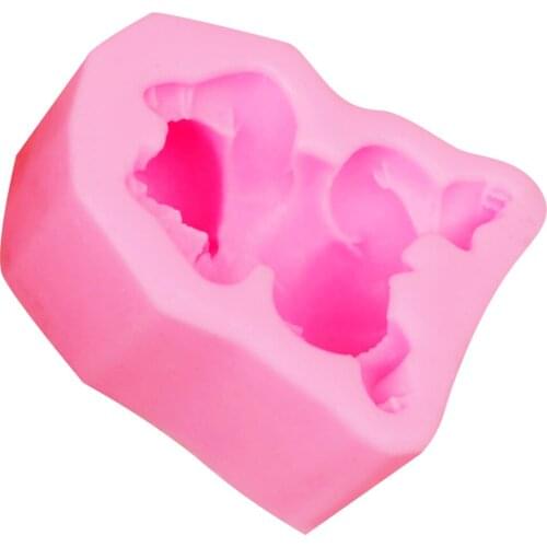 Byjunyeor M126 3D Sleeping Baby Soap Candle Silicone Mold Fondant Chocolate Candy Lollipop Crystal Epoxy Soft Clay Bake Tools