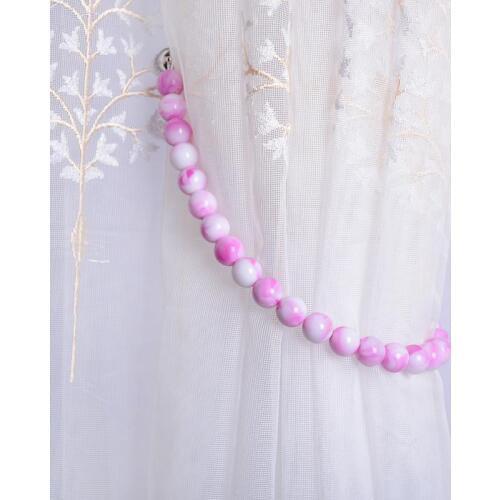 2pcs/lot Bead Magnetic Buckle Holder Tieback Round Curtains Holdback Window Cortina Acessorio