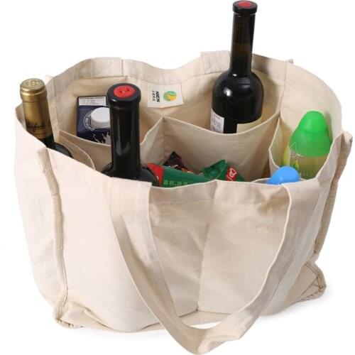 Reusable Grocery Shopping Bags Large Heavy Duty Canvas Grocery Tote Bags For Fruit Vegetable Regular