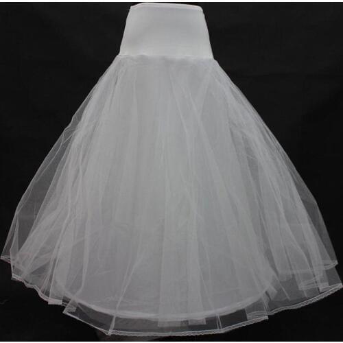 New Arrivals Tulle A-line Lace Edge Wedding Petticoat Floor Length Bridal Petticoats