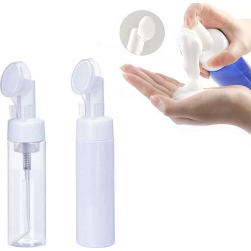 12pcs 200ml Soap Foaming Bottle Facial Cleanser Foam Maker Bottle with Silicone Clean Brush Facewashing Mousse Foam Bottle