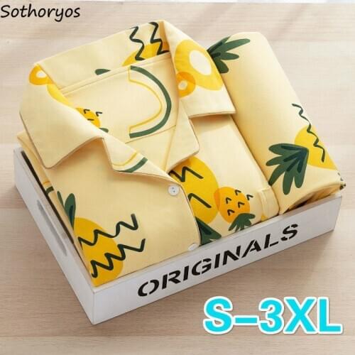 Pajama Sets Women Kawaii Students Sweet Cartoon Korean Style Long Sleeve Comfortable Baggy Sleepwear Home Wear Plus Size 3XL New