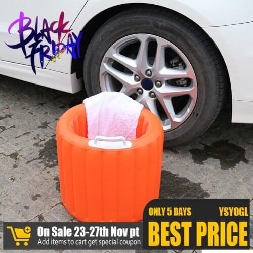 Portable Car Wash Bucket Inflatable Collapsible Water Bucket 20l Outdoor Fishing Bucket Car Wash Container for Camping Travel