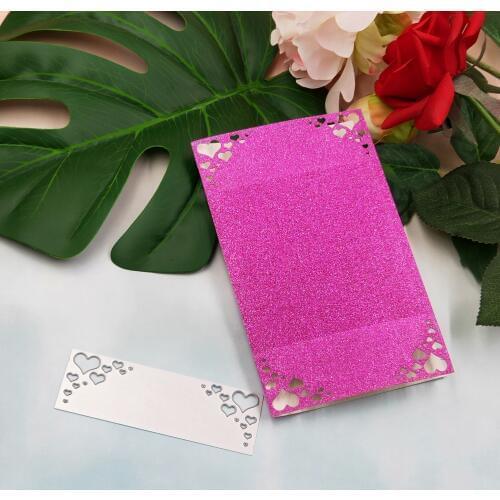 Hollow-Heart frame metal cutting die 2019 latest DIY scrapbook for greeting CARDS, envelopes and decorative paper CARDS