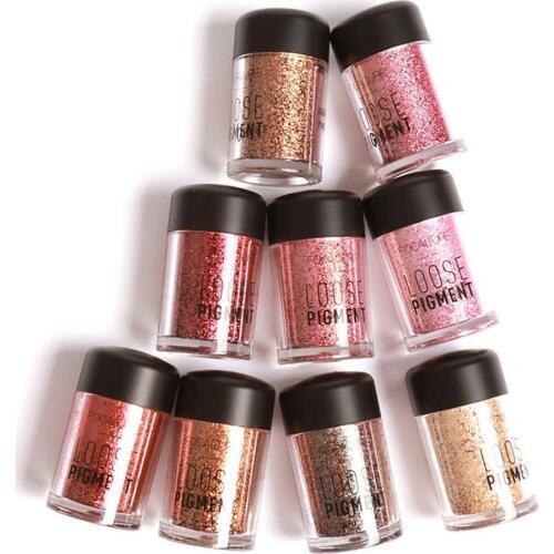 FOCALLURE Sale Eye Shadow Loose Powder 18 Color Glitter Eye Shadow Cosmetic Makeup Diamond Lips Loose Makeup Eyes Pigment Powder