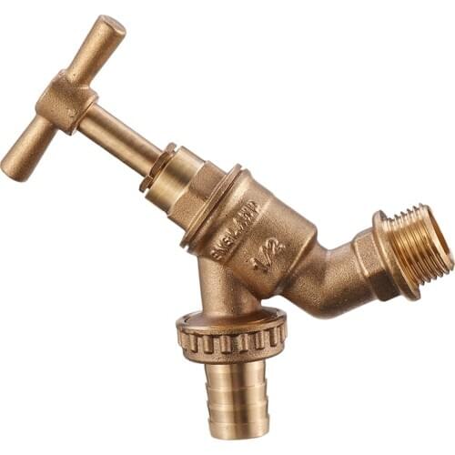 S60x6 IBC Faucet Tank Drain Coarse Thread Adapter to Brass Garden Tap 1/2'' Nozzle Connector Hose Tap Replacement Valve Fitting