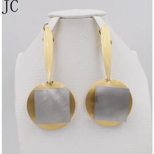 Earrings For Women Long Drop Dangle Earrings Copper Gold color 2016 New Design Fashion Trendy Brazilian Party Wedding Daily