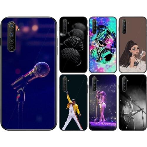 Music Dream Microphone Silicone Cover For OPPO Reno 4 3 Pro 10X Zoom 2 Z F Realme ACE C2 X2 Pro 5G Phone Case