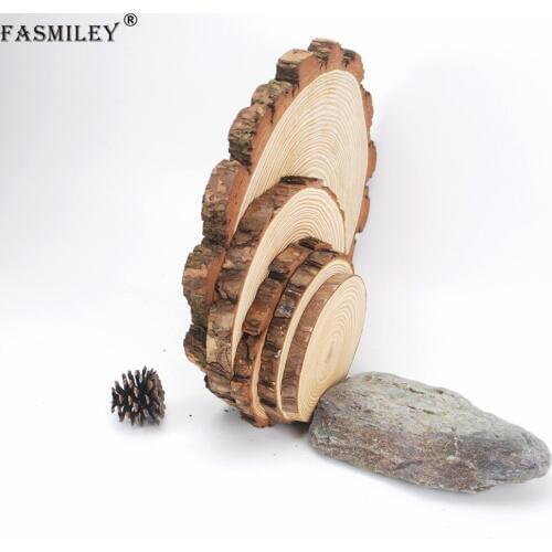 Super Big Natural Round Wood Slices Circles Tree Bark Log Discs DIY Crafts Wedding Party Painting Decoration 18-35cm 1pcs wd04
