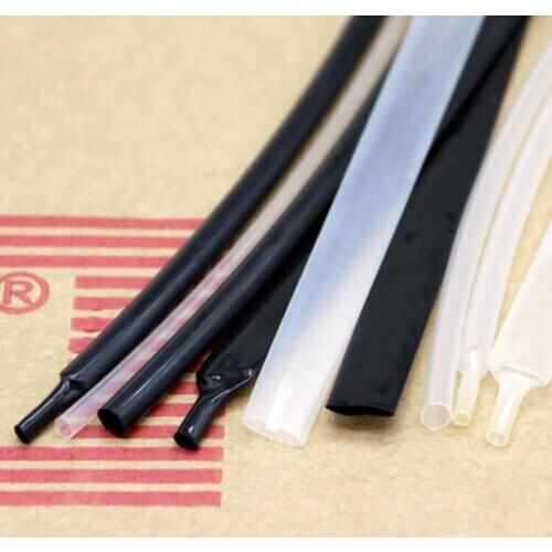 2:1 Shrink PVDF Heat Shrinkable Tube Black/Clear Φ0.8mm-25.4mm Corrosion Resistant 175℃ High Temperature Resistance