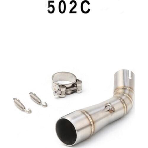Motorcycle Exhaust System Connect Mid Pipe Link Muffler Pipe For Trk502C TRK 502C Exhaust Modified Slip On Escape