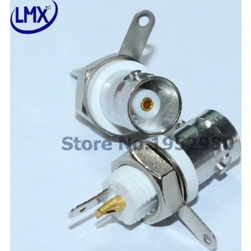 10PCS/LOT BNC CONNECTOR ADAPTOR H3117 BNC FEMALE ISOLATED GROUND BULKHEAD GOOD QUALITY