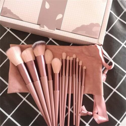13Pcs Makeup Brushes Set Face Eye Shadow Foundation Powder Eyeliner Eyelash Lip Make Up Brush Beauty Tool with Bag