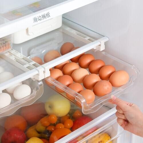 2 Different Size Refrigerator Food Organizer Fridge Food Container Fresh Keep Storage Box Multi-Purpose Space Saver Egg Storage