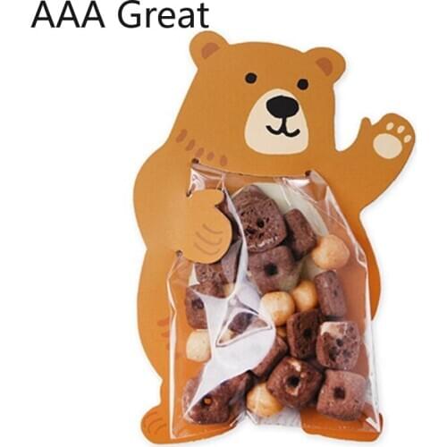 20Set/Lot Cute Animal Bear Rabbit Koala Candy Bags Greeting Cards Cookie Bags Gift Bags Baby Shower Birthday Party Decoration