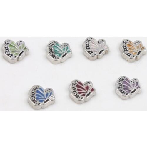 20pcs/lot MIX Different Butterfly Designs Alloy Floating Charm For Floating Memory Living Locket