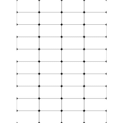 5 Sheets Package Label for Inkjet/Laser Printer Splitting Paper White A4 Address Labels Self-Adhesive Sticky Office Supplies