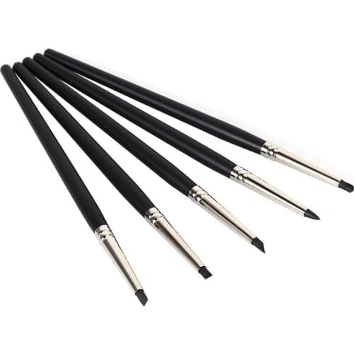 5pcs Soft Silicon Color Shaper Size 0 Ceramic Sculpting Sculpture Clay Candy Art Making Tools Polymer Clay for Artists