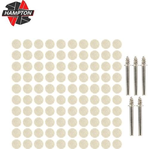 52/105pcs Wool Felt Polishing Buffing Wheel with 3.175mm Shank Mandrel for Dremel Rotary Tool Accessories Polishing Pad