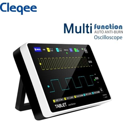Cleqee 1013D Digital tablet oscilloscope dual channel 100M bandwidth 1GS sampling rate mini tablet digital oscilloscope