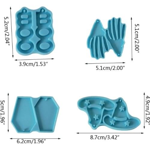 Halloween Spider Web Earrings Combination Earring Mold Epoxy Resin Jewelry Mold Resin Casting Pendant Mold for Diy