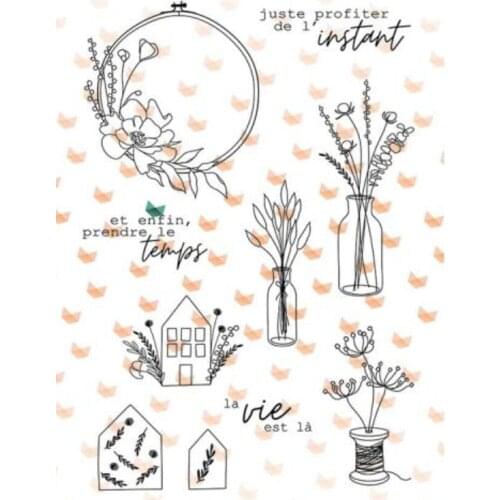 French Clear Stamp Seal for DIY scrapbooking photo album Decorative clear stamps C681