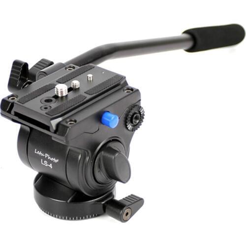 XILETU LS-4 Handgrip Video Photography Fluid Drag Hydraulic Tripod Head and Quick Release Plate For ARCA-SWISS Manfrotto