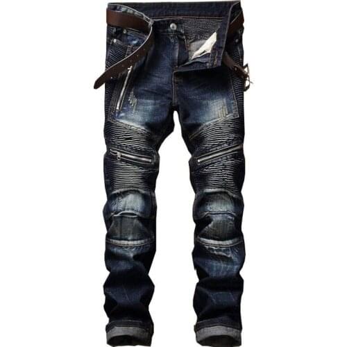 HORMETCI Men's Biker Jeans