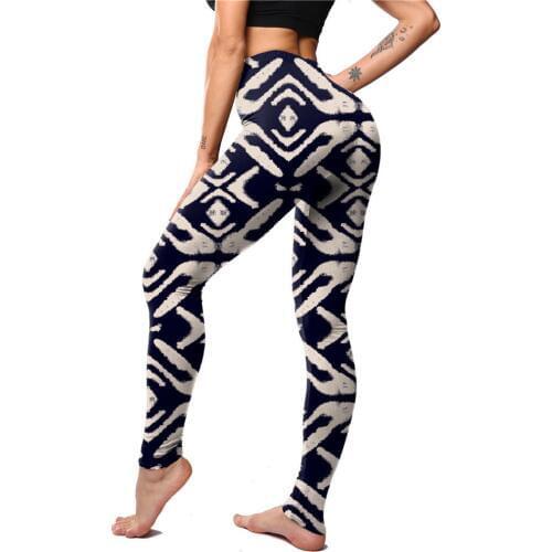 INITIALDREAM 2020 New Arrival Women Printing Leggings Polyester Elastic Fitness Workout Pants Legging Female Push Up Leggins