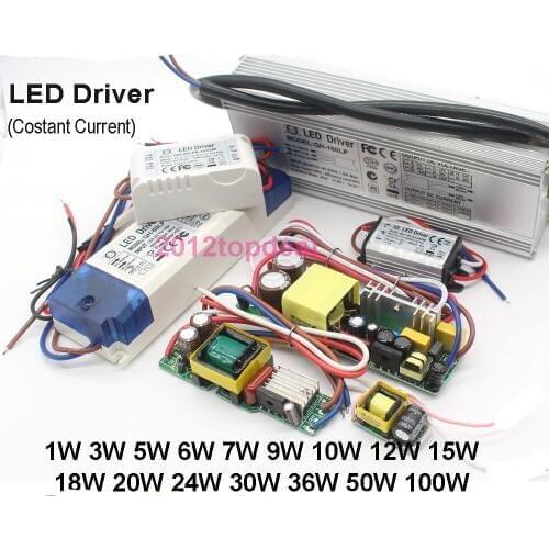 Constant Current LED Driver 1W 3W 5W 10W 20W 30W 50W 100W LED Power Supply