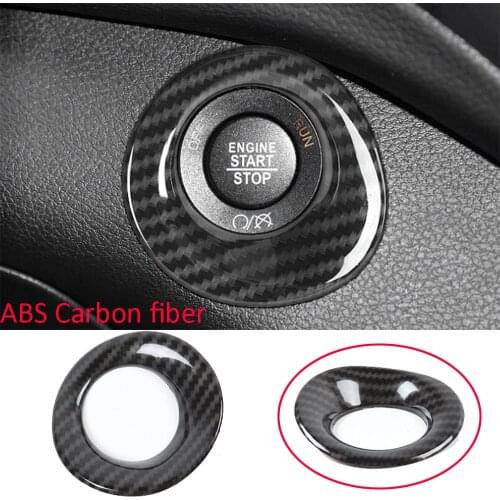 ABS Engine Start Stop Button Ignition Switch Cover ForJee Cherokee 2014-2020