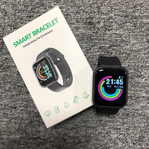 2021 New Y68 D20 Smart Watch Put Photo Music Control Infinite Screen Smart Band Men Women‘s Fitness Trackers 116 PLUS Sport Band