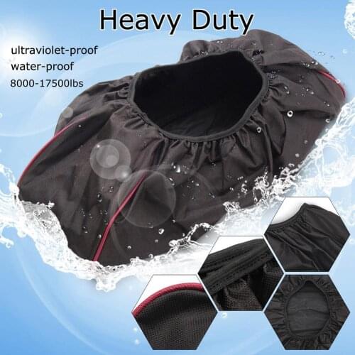 HOT SALES！！！New Arrival Waterproof Winch Dust Capstan Protective Cover for 8000-17500lbs Car Trailer SUV