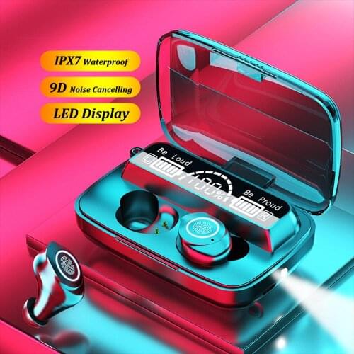 Llseapure 9D HiFi Noise Cancelling Wireless Bluetooth Earphone Bt 5.1 Heavy Bass Headsets 2000mah Ipx7 Earphone & Headphone