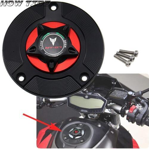 LOGO MT-09 Motorcycle Accessories Gas Fuel Tank Cap Cover CNC Aluminum for YAMAHA MT09 FZ09 FZ-09 2014 2015 2016 2017 2018 2019
