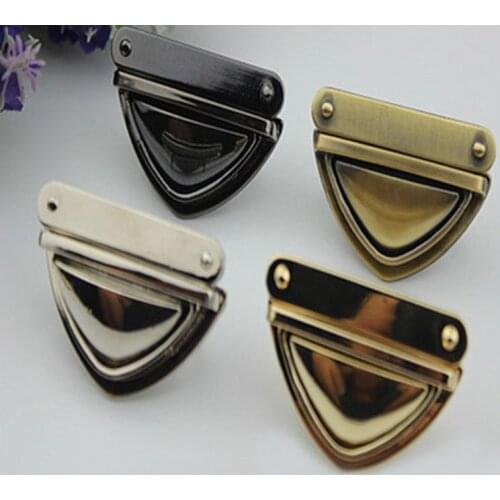 Fashion Metal Clasp Bag Accessories Turn Lock Twist Locks for DIY Handbag Shoulder Bag Purse Gold,Black,Bronze,Silver