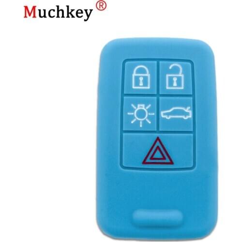 Muchkey Silicone Remote Flip Key Case Cover Remote Key Floding 3 Button Key For Mercedes-Benz Smart