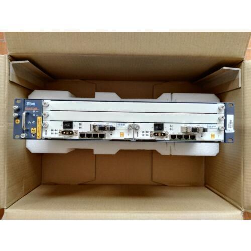 NeW Original ZTE OLT ZXA10 C320 2U GEPON Optical Line Terminal Equipment, 2PCS 1GE SXMA/A10 A11 card with DC power supply