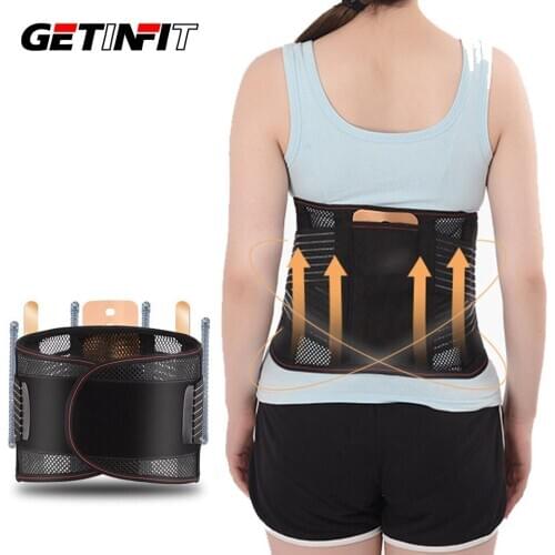 Getinfit Lumbar Support Belt Adjustable Intervertebral Disc Herniation Orthopedic Medical Corset For Pain Relief