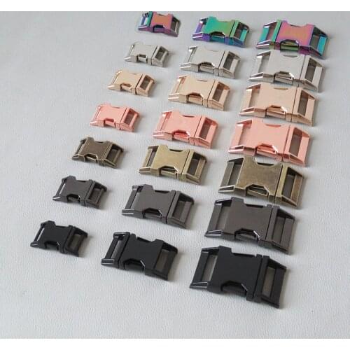1PCS 15mm 20mm 25mm Heavy Metal Side Release Buckle For Paracord Bracelet Dog Cat Collar Sewing Diy Accessories Seat Belt Buckle