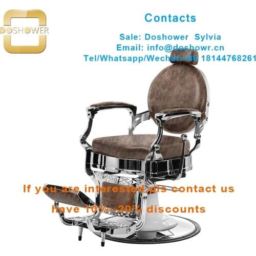 Luxury barber furniture with chair cover hair cutting for barber chair with head rest