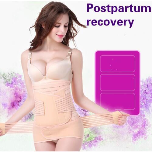 S M L Postpartum Abdominal Belt Shaping Stomach Girdle Waist Parturient Recovery Wearing Slim Adjustable Bandage Women