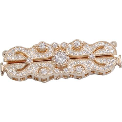 Beadsnice 925 Sterling Silver Fold Over Clasp Pearl Necklace Clasps Diy Accessories Jewelry 39216