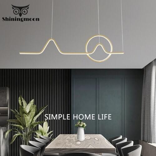 Modern Minimalism LED Pendant Lights Nordic Coffee Bar Home Decor Pendant Lamp Dinning Room Kitchen Hanging Lamp Indoor Lighting
