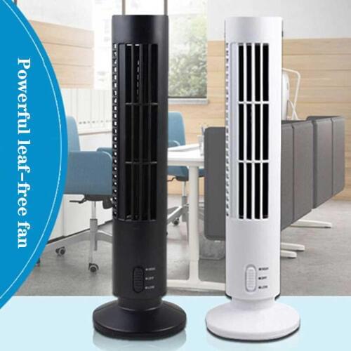 USB leafless fan Mini tower electric fan vertical air conditioning fan desktop cold fan