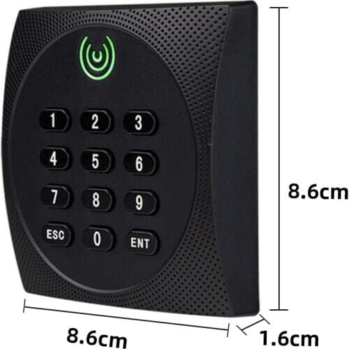 Waterproof Card Slave Reader Wiegand 26 34 Card Password Reader for Door Access Control System Rfid IC Reader KR602E