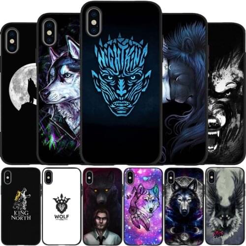 Wolf king black Silicone Phone Case For iPhone 12 XR XS Max 5 5S SE 2020 6 6S 7 8 PLUS X 11Pro Max 11 Cover
