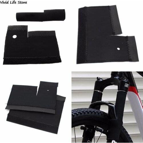 1Pair Bicycle Frame Chain Protector Cycling Mountain Bike Stay Front Fork Protection Guard Protective Pad Wrap Cover